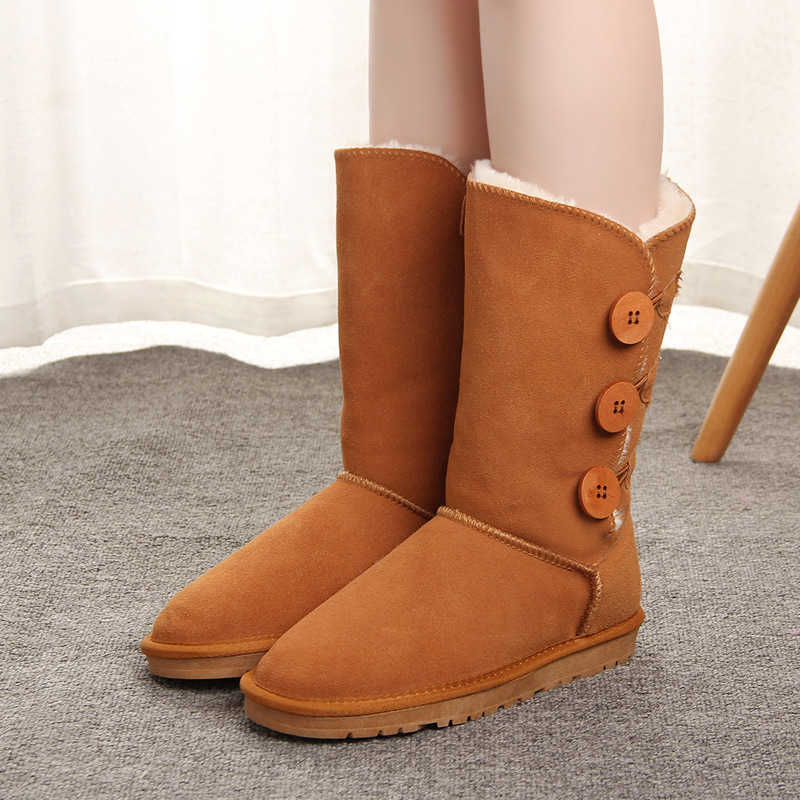 botas altas con detalle de botones, botas largas fabricadas en piel de vacuno, disponibles en tallas grandes tanto para hombre como para mujer