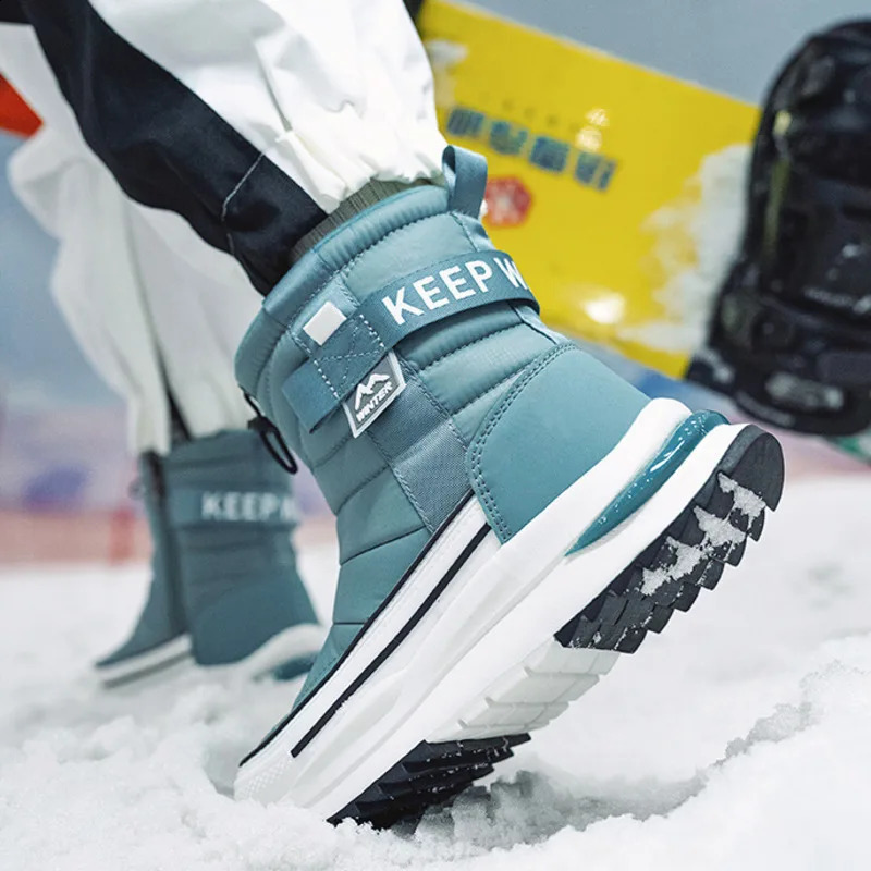 High-Quality Winter Boots Women Thicken Warm Non-Slip Snow Boots for Women and Men Plush Short Boots Windproof Outdoor Ski Boots 260920