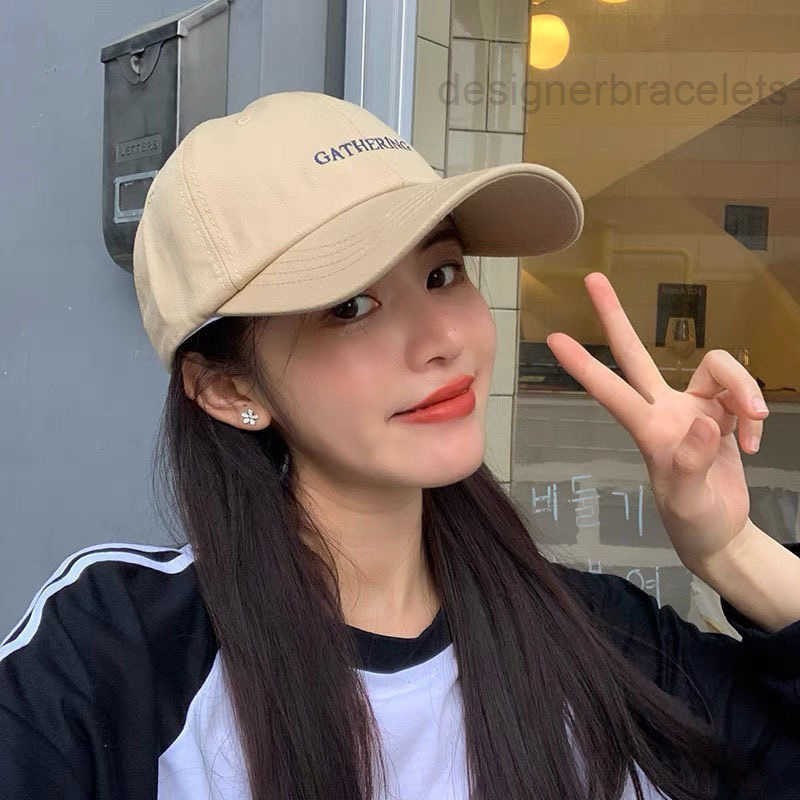 Yunxin Women's Hat Korean Version Ins Versatile Duckbill Internet Celebrity Japanese Style Simple Casual Soft Top Sunshade Baseball Cap for Men