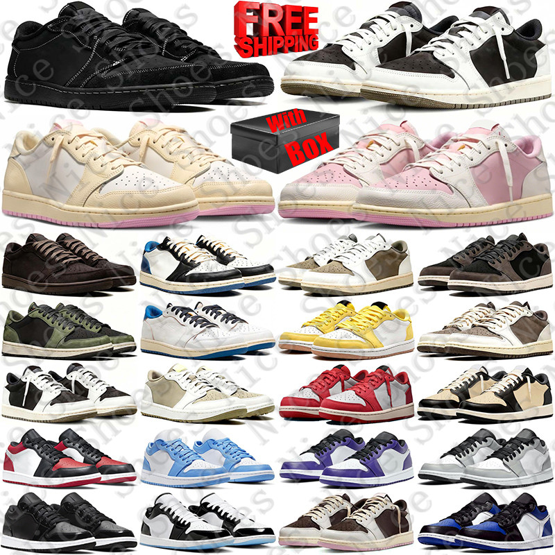 Free Shipping With Box Designer Basketball travi travis scort scoot1s scoots scottjordan low 1 1s lows sneakers Sport Shoes for mens womens chaussur