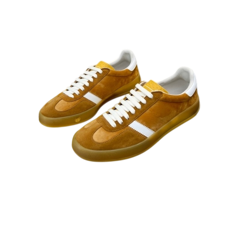2026 Luxury Designer Board Shoes Unisex Vintage Match Low Top Sneakers Color Block Suede Jacquard Flat Gum Sole Casual Tennis Walking Shoes size 35-