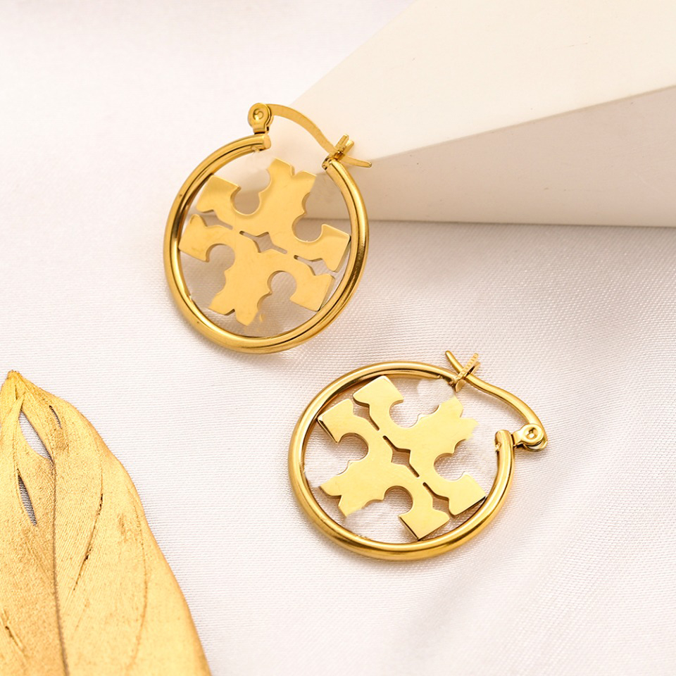 Hoop Earrings Designer for Women Designer Earrings Style Studs Classic Simple Earring Stainless steel Letter Elagant Women Stud Earrings Fashion Jew