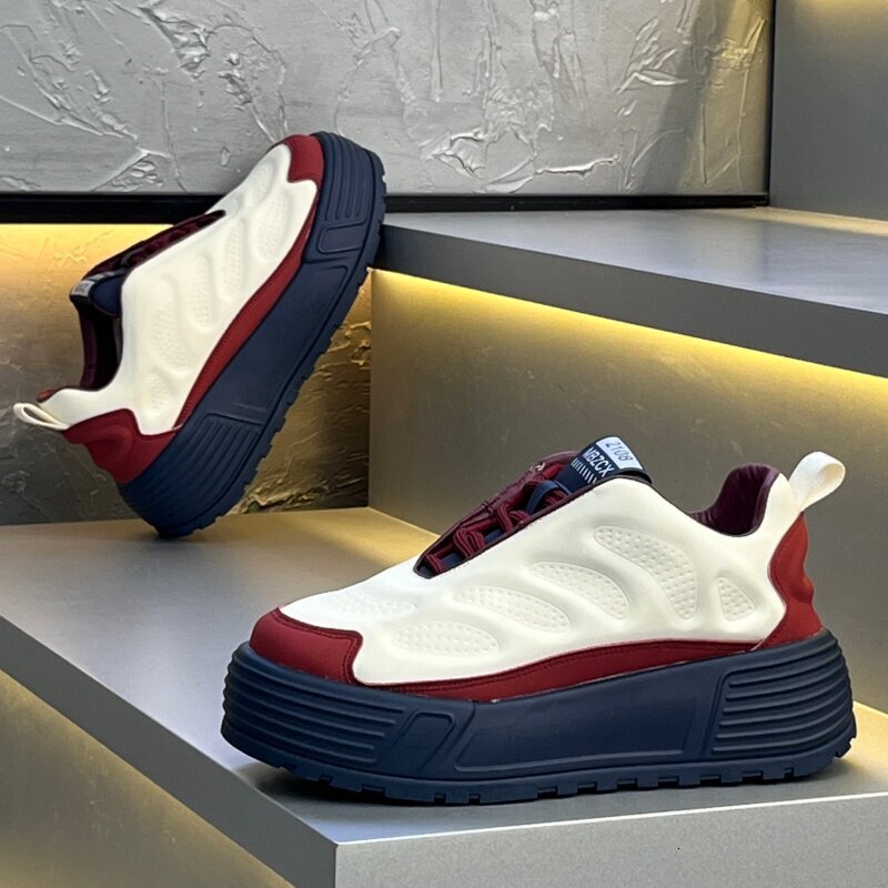 European men's 2025 Casual shoes Designer shoes autumn new fashion casual versatile color-blocking thick-soled dad shoes