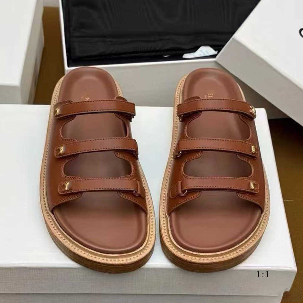 Slippers 26 new collection Triumph Arch-style thick-soled hook-and-loop closure one-strap sandals for women suitable for outdoor wear and beach use