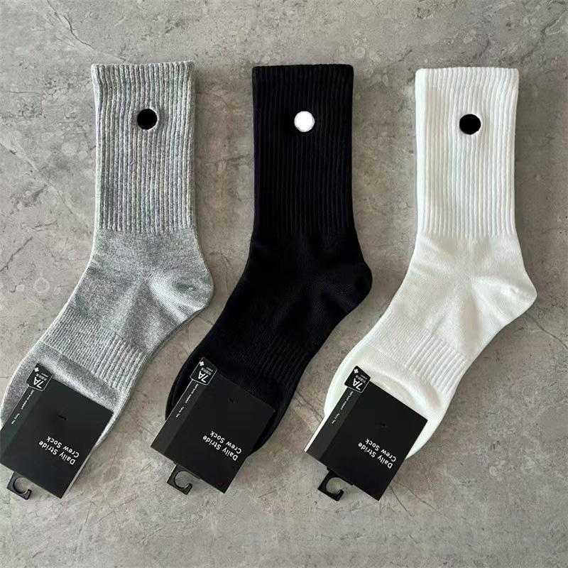 Men's/Womens Athletic Crew Socks: Soft Breathable Fabric w/ Elegant Outerwear Detail yoga designer sock