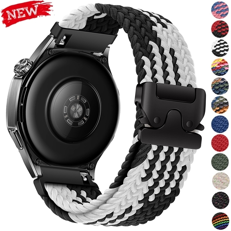 20 mm 22 mm Armbänder für Galaxy Watch 765pro4Classicactive 2Gear S3 Parachute Armband Correas GT 3 4 5 Band 260909
