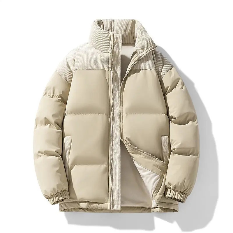 2026 winter mens and womens standup collar couple bread casual loose thickened warm jackets cottonpadded clothes 260920