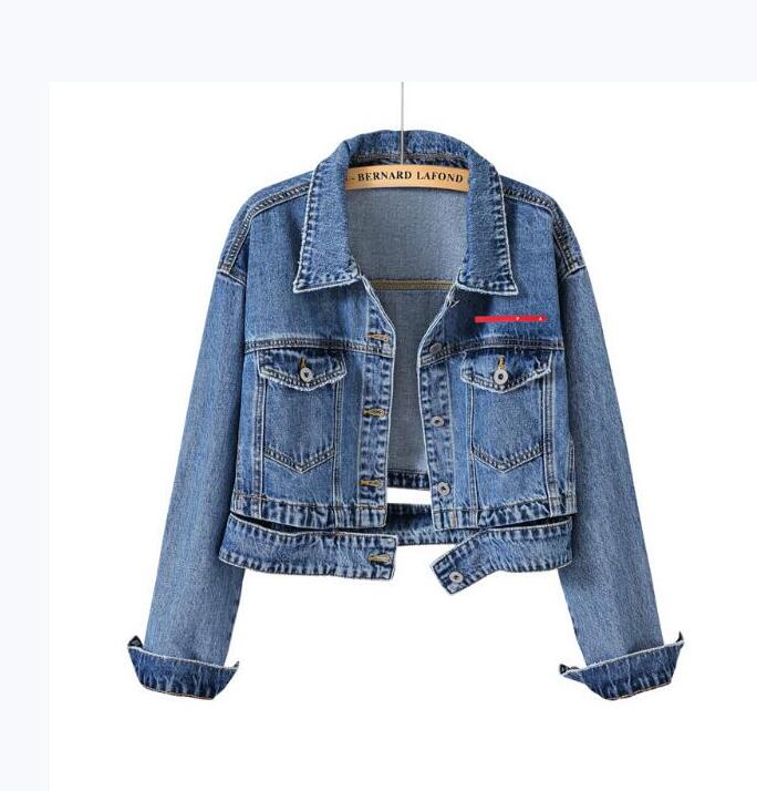 Spring Women's retro luxury designer black blue color Denim Jacket Jean Coat street Stylish explosion street denim short Jackets
