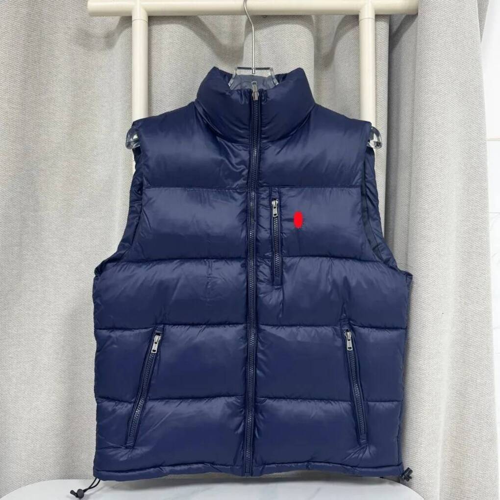 Ralfs Laurents Vest Desginer Mens Polos Vest Jackets Body Warmer Men Horse Embroidery Zipper White Duck Down Veste Polo Puffer Vest Designer Men Gil