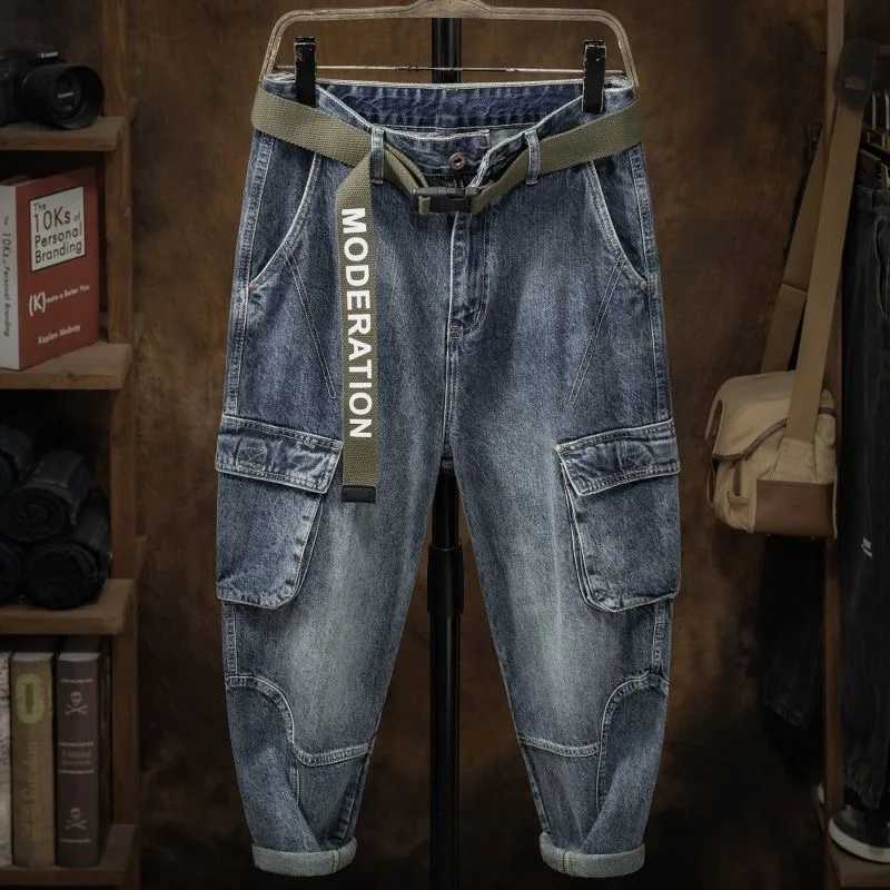 Men's Jeans 2023 Spring and Autumn New Classic Fashion With Solid Color Cargo Jeans Men Casual Loose Comfortable High Quality Pants 28-36 X2609