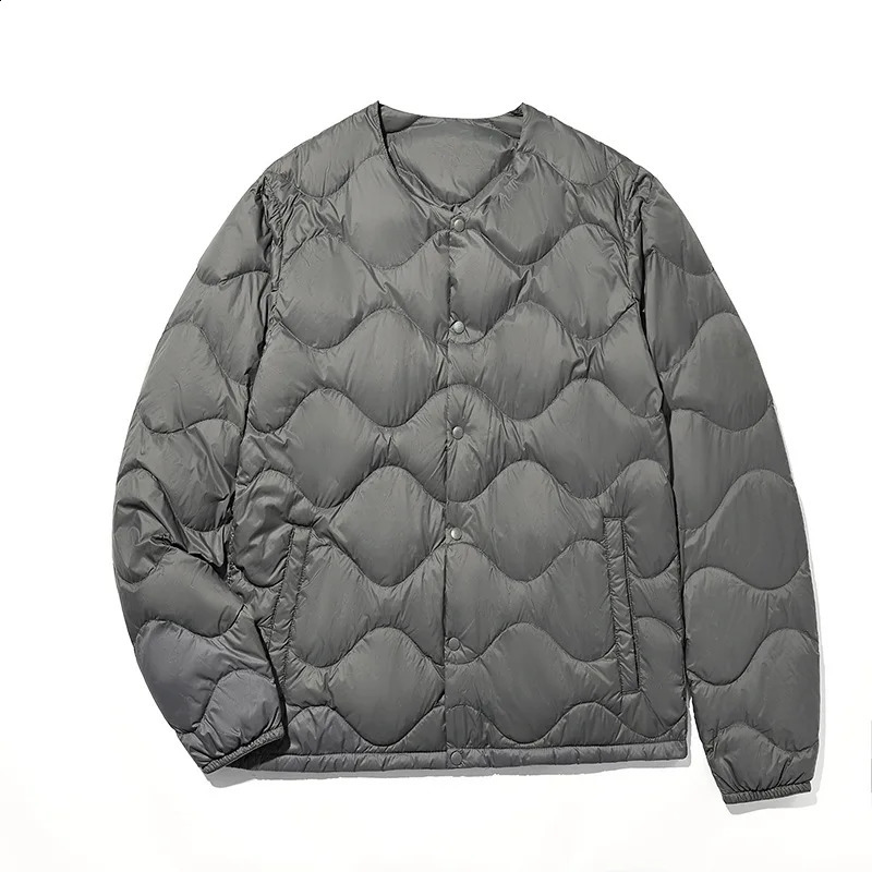 Korean Japan Style Mens Ultra Light Down Jackets Arrivals Male Autumn Winter Keep Warm Liner Oneck Coats 260920