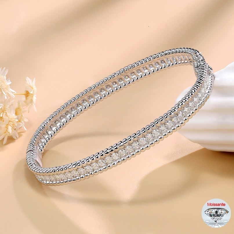 GXTRS 2mm Certified Bangles For Women S925 Silver Trendy Wedding Party Bracelets 18K Gold Plated Fine Jewelry Gifts 260918