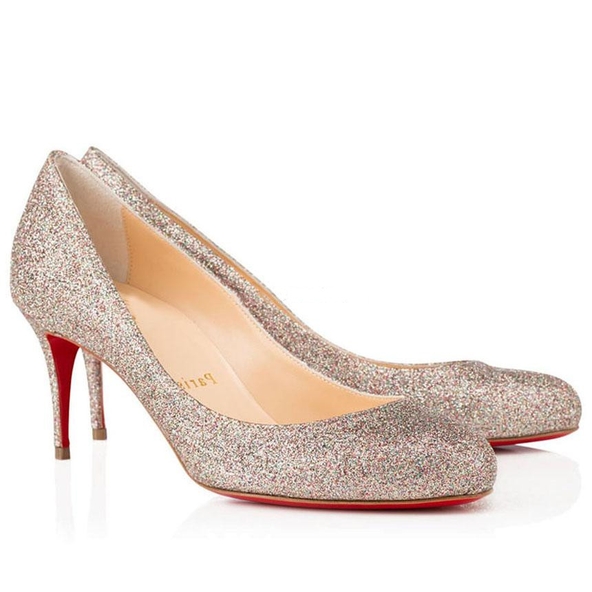 Sandali classici da donna Tacchi alti con suola rossa Pompa con fondo rosso Décolleté in vera pelle Fifi con suola rossa Scarpe Abito da festa di no