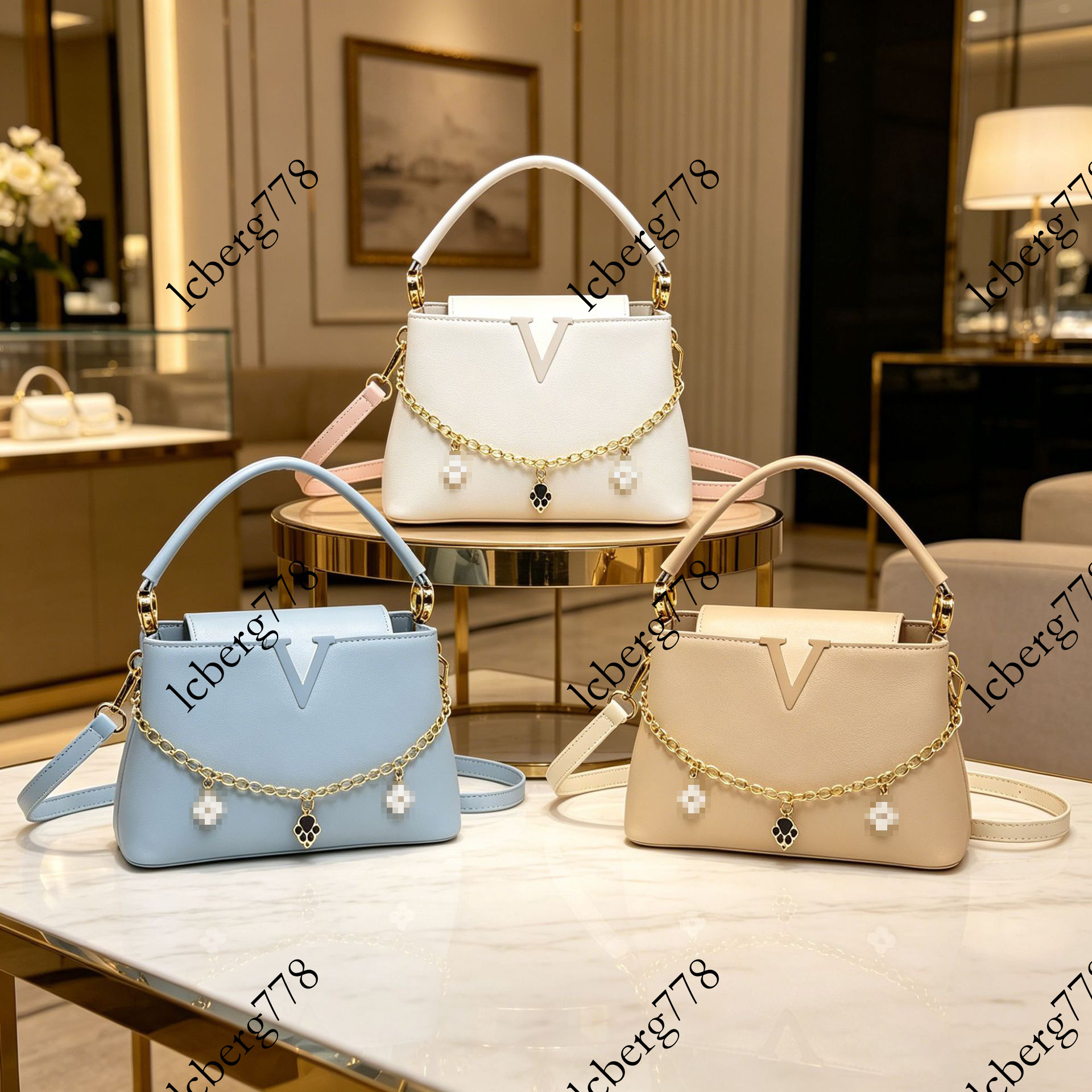 designer New foreign trade fashion chain small square for women high end crossbody versatile shoulder bag simple tote bag