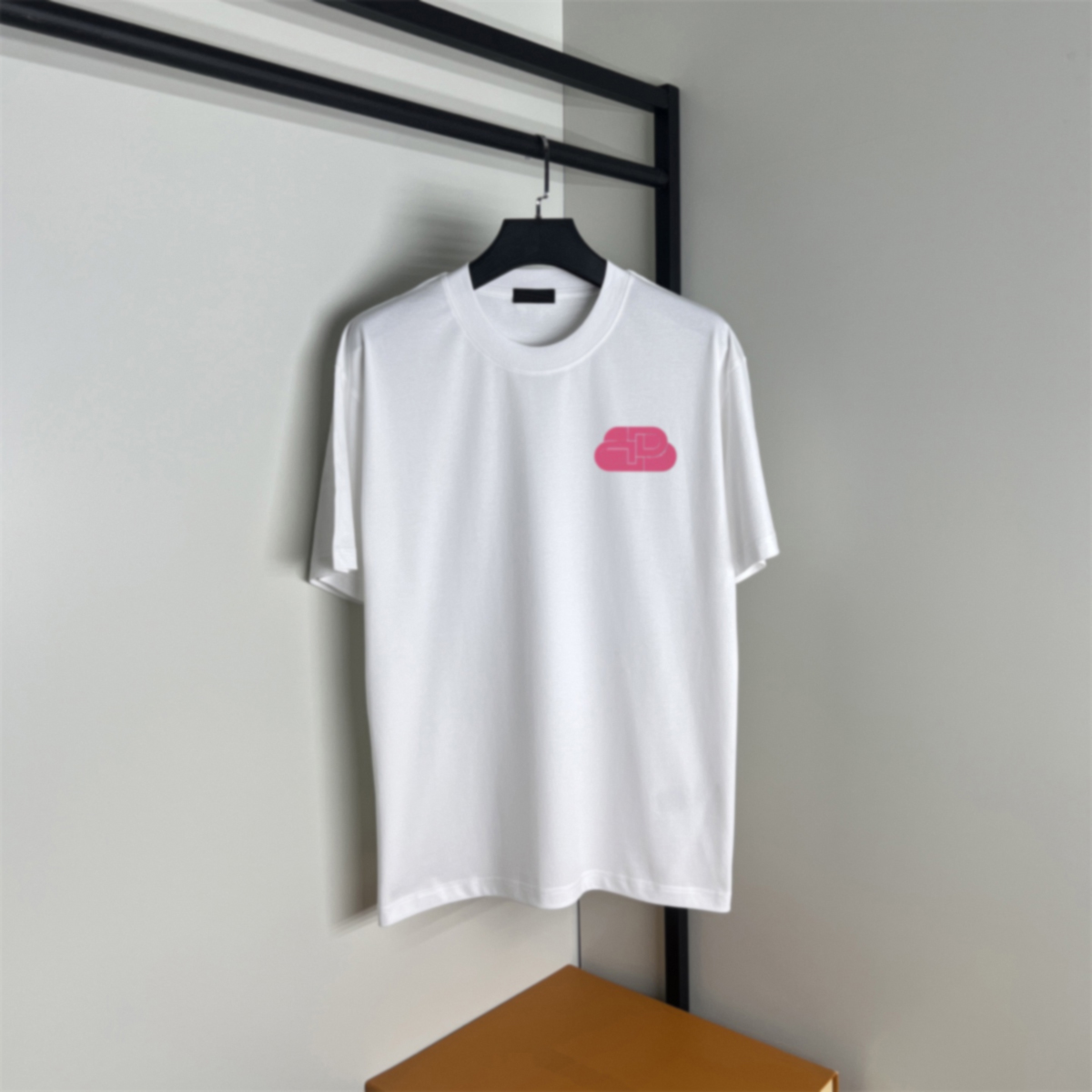 Spring new style hort-sleeved T shirt round neck cotton fabric women's and men's high-quality T-shirt Color black white Size s-2xl 6918z5