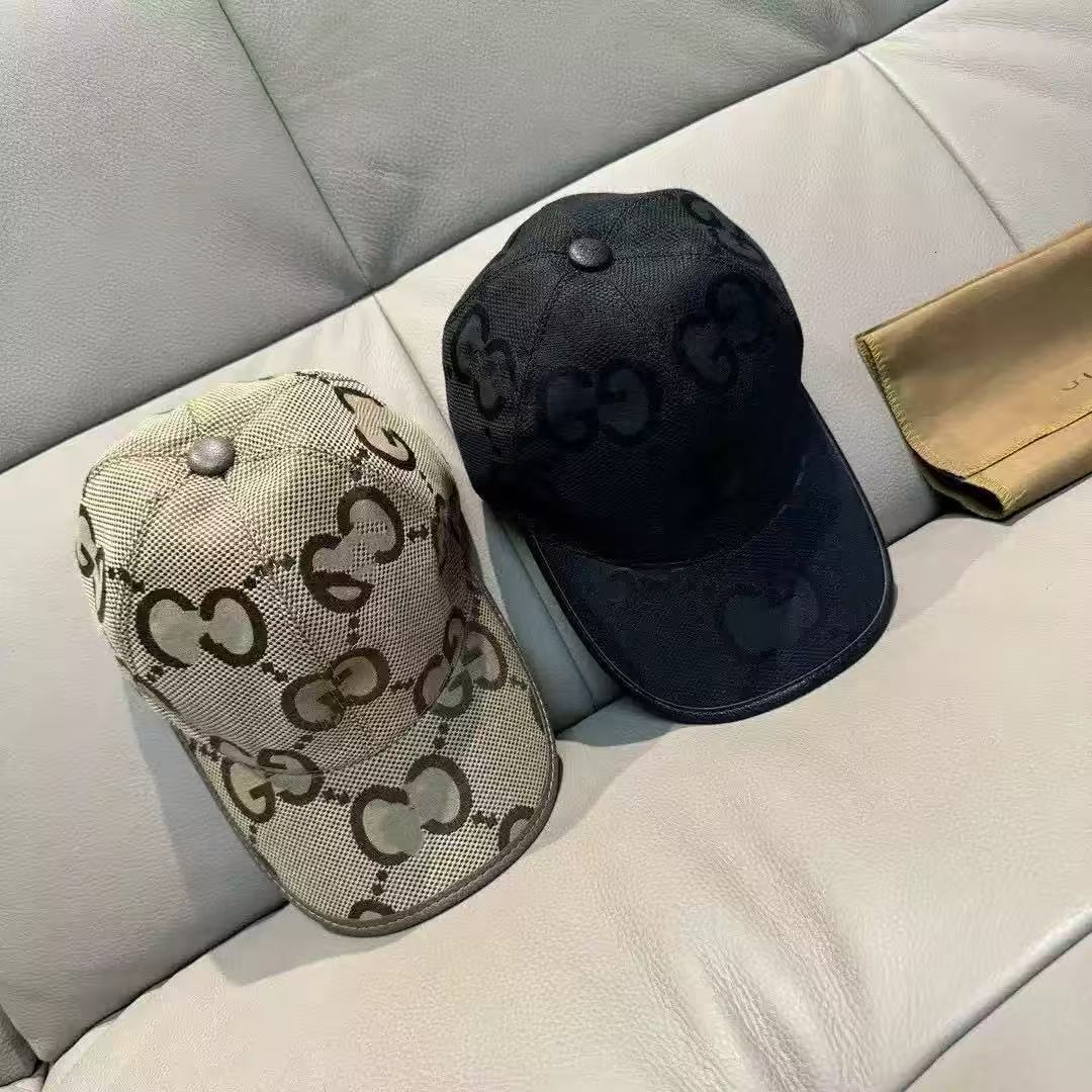G letter summer hat designer baseball cap woman casquette gorras High-quality version of the classic plaid baseball cap with lettering