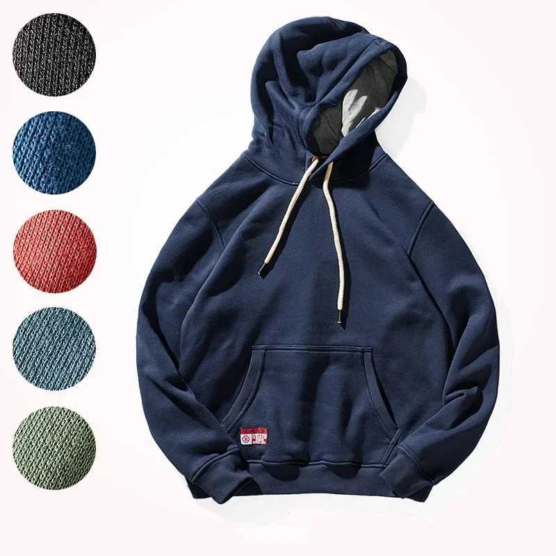 Men's Hoodies Sweatshirts Hooded Pullover Men's Fashionable Solid Color Multi-Color Sports Top Loose Fleece Thick Coat Autumn and Winter C