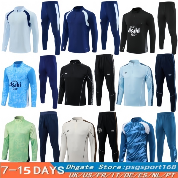2026 2027 mans tracksuit Citys HAALAND half zip Training Suit MEN Kids 26 27 Long sleeve Sportswear Football 2023 2024 Boys girls Survatment Foot ch