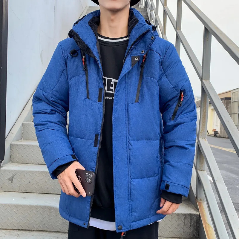 Mens Coats Snow Parkas Male Warm White Duck Down Jackets Clothing Thermal Winter Parka Fashion Men Overcoat Clothes 260920