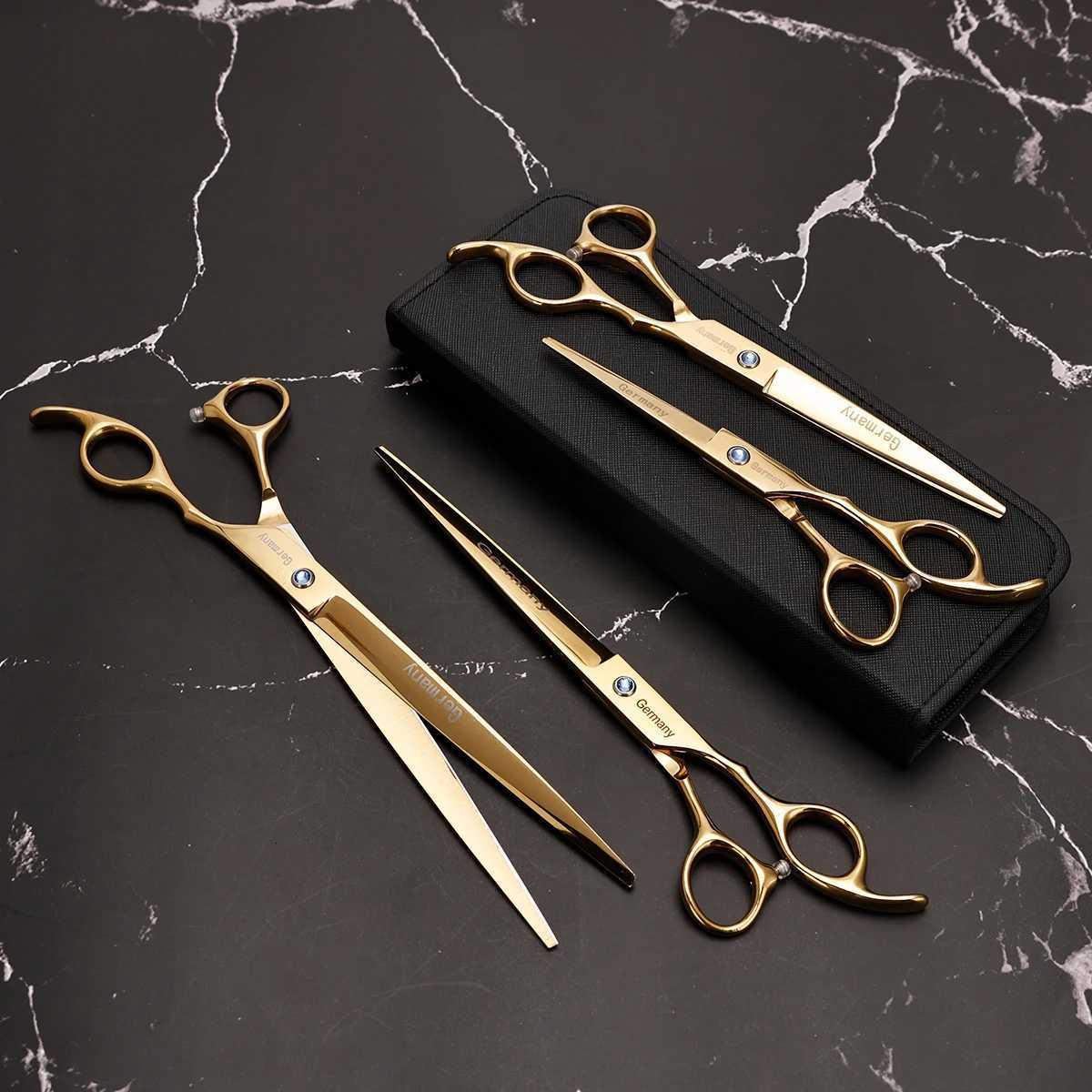 Hair Scissors Multiple Sizes Hairdressing Scissors High Quality Salon Flat Cuts Haircut Stainless Thinning Shear Barbershop Styling Tools Q260921