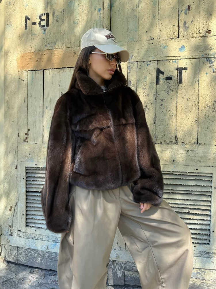 Loose Retro Zipper Fur Grass Short Jacket Fashion Lapel War Long Sved Plush Outwear Autun Winter 2026 Daily Street Wear D260921