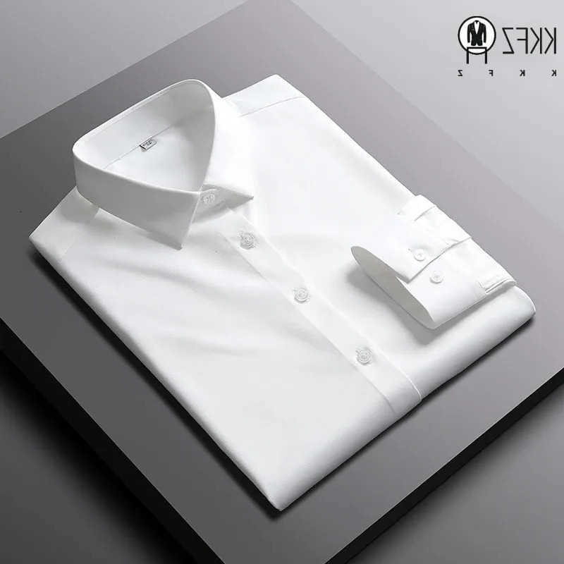 Men's Shirts Men's Casual Casual and Fashionable Long Sleeved Solid Color Shirt Non Ironing and Wrinkle Resistant Business Top H260921