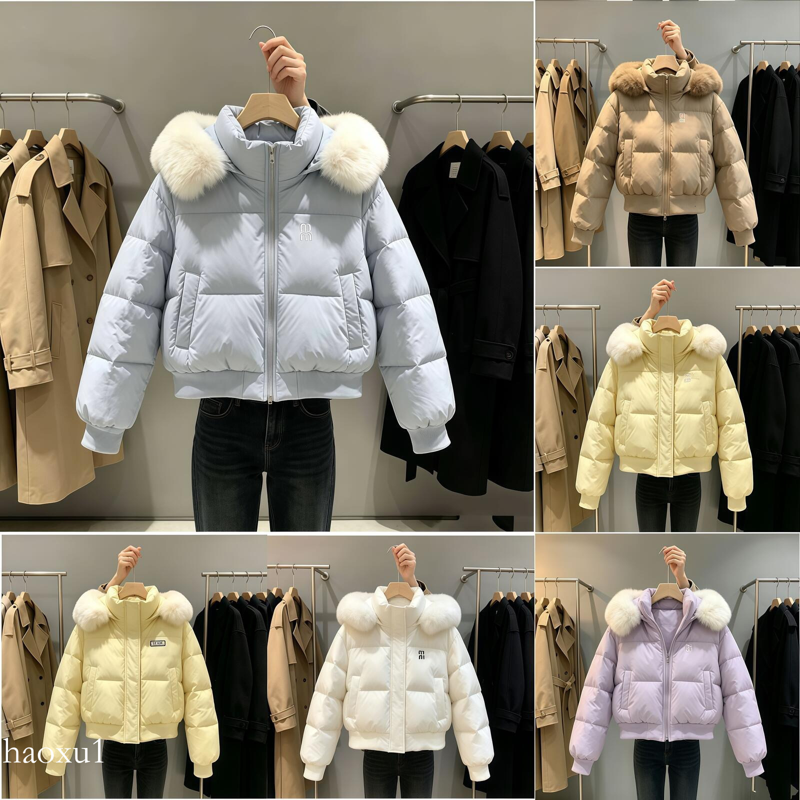 womens miupuffer jackets winter puffer jacket designer jacket parkas lady windbreaker short parka jacket winter down casual women's jacket