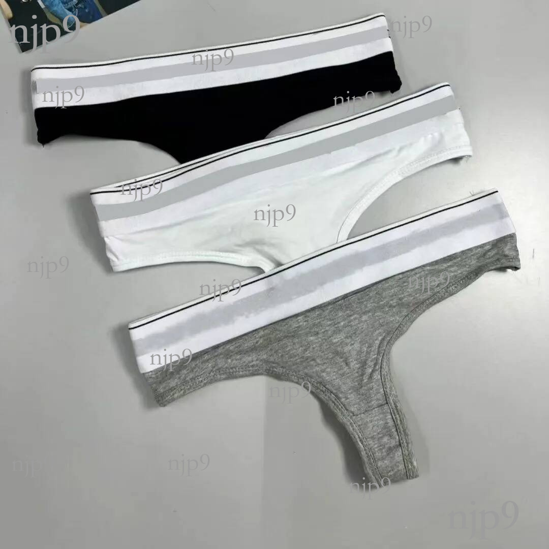 New solid color women's letter underwear briefs student youth trend breathable new fashion brand