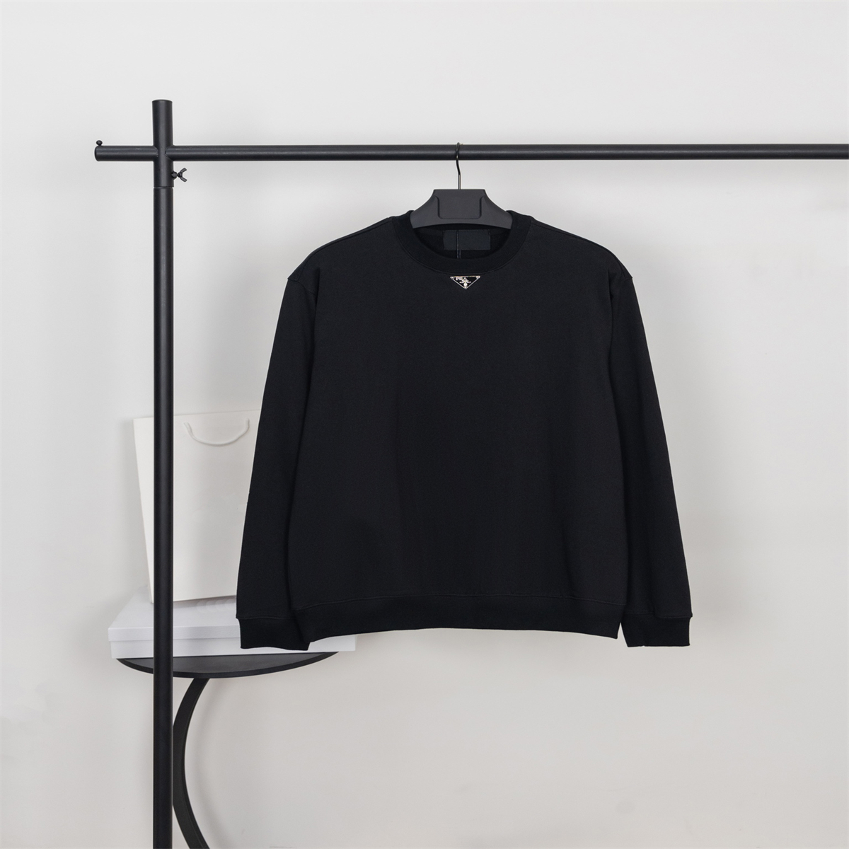 Men's Plus Size Hoodies & Sweatshirts New AOP jacquard letter knitted sweater in autumn / winter knitting machine e Custom jnlarged detail crew