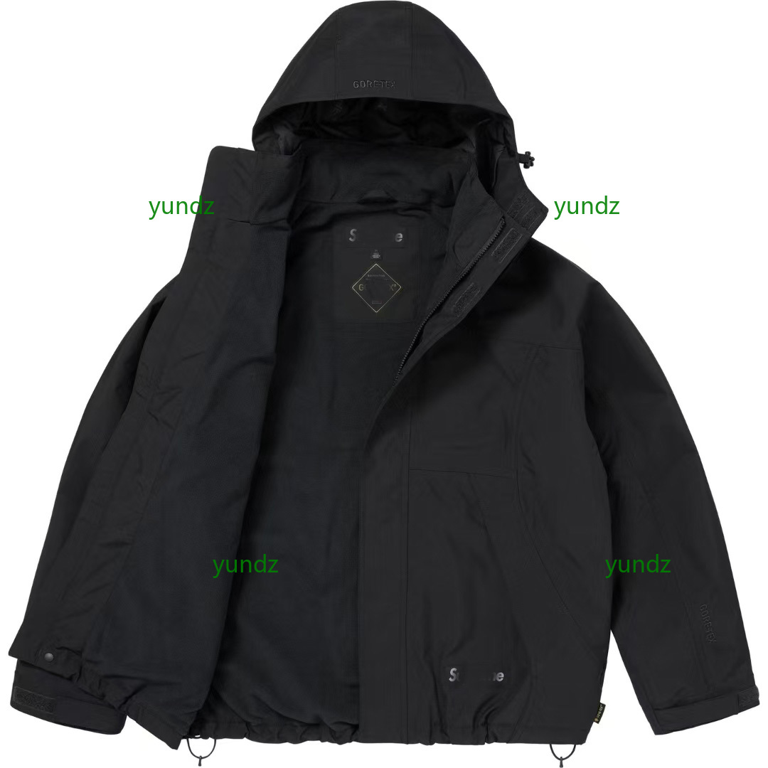 FW26 WEEK1 AOI GORE-TEX Hooded Jacket Men Designer waterproof jackets ski coat Mens Embroidered Motorcycle Jacket High Street Unisex Streetwear Hood