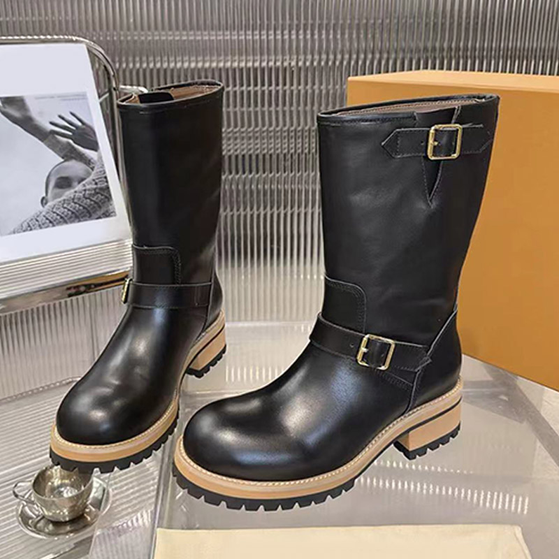 Botas de diseñador de moda para mujer, botines de cuero suave de alta calidad, estilo callejero, adecuados para viajar, ir de compras, salir, divert
