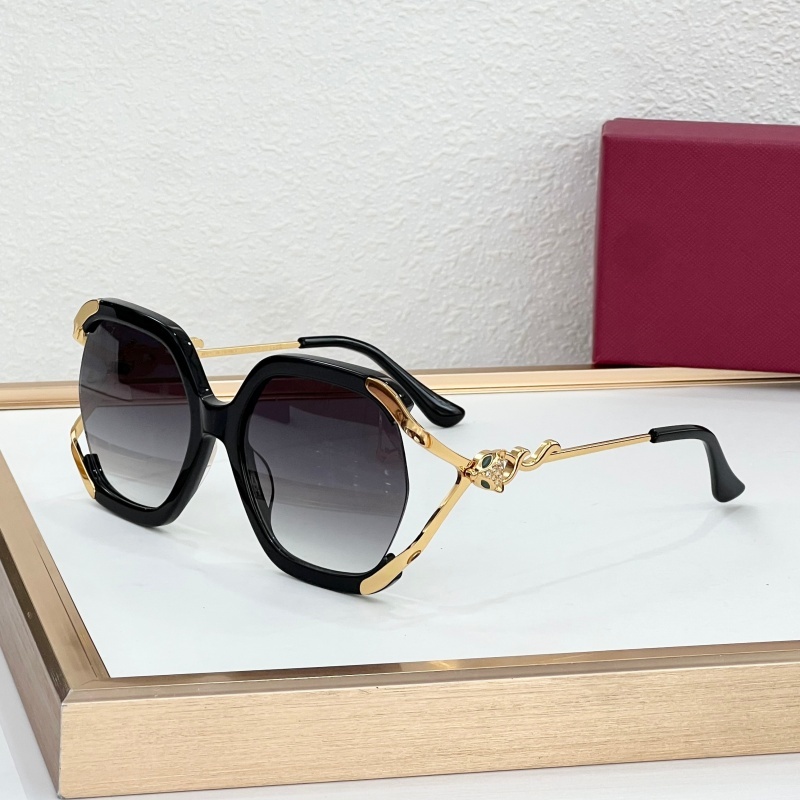 Luxury Women Square Sunglasses CT7188S TOP Quality Gold Twisted Metal Temple Oversized Gradient Lens UV400 Fashion Shades With Original Box Size 59-