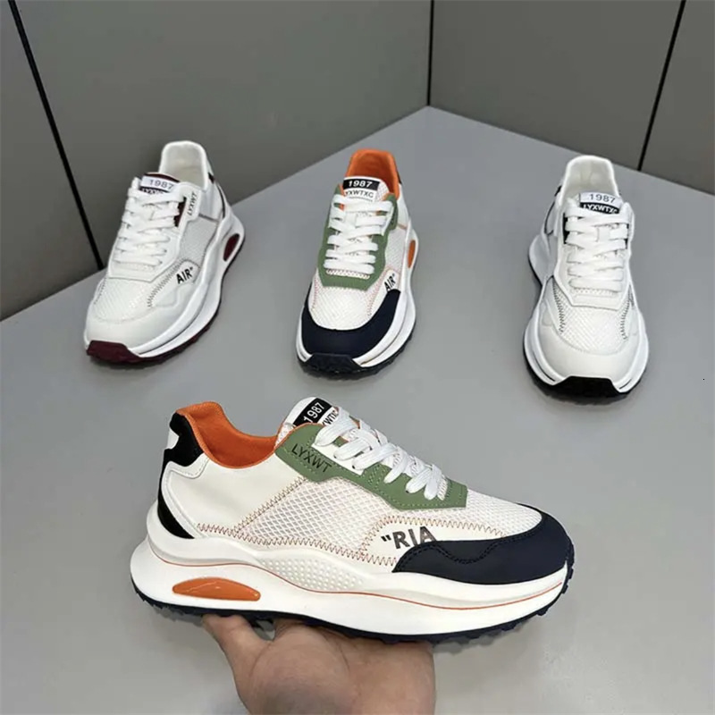 Men's 2024 Summer New Designer shoes Style Gump Breathable Versatile Fashion Height-Increasing Sports Comfortable Casual shoes Casual Shoes