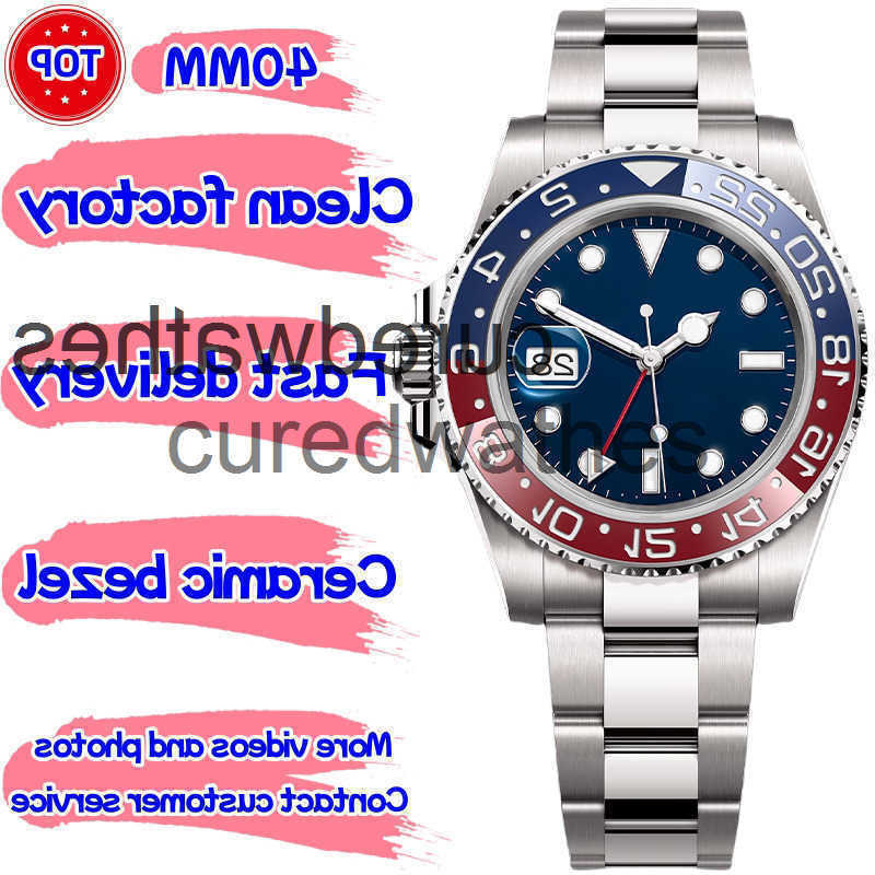 Designer Mens Luxury Watch GMT Watches Clean Factory Super Qualtiy Cal3186/3285 movement Automatic Mechanical Watch Sapphire Waterproof With Box VNU