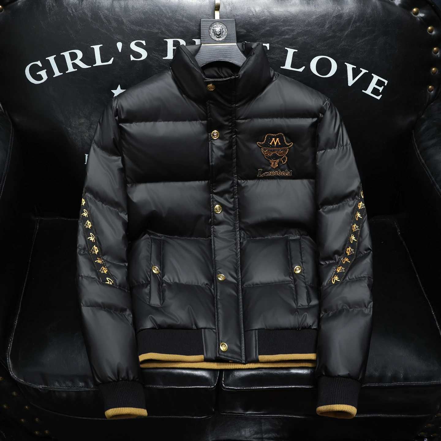 Winter White Duck Down Jacket Men's Light Trendy Leather Windproof Warm Down Jacket Men Brand Clothes Casual Puffer Coat Q260921