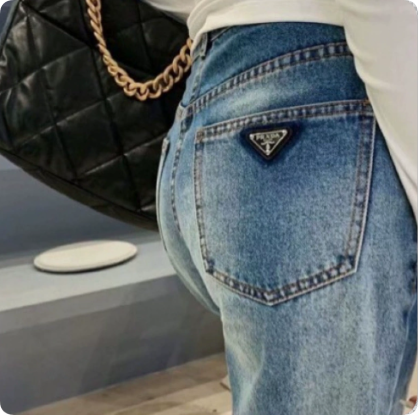 2026 Luxury Brand Designer Clothes Full-Print Jacquard Jeans For woMen American Style Trendy Brand Premium Feel Retro Loose Straight-Leg Casual Pant