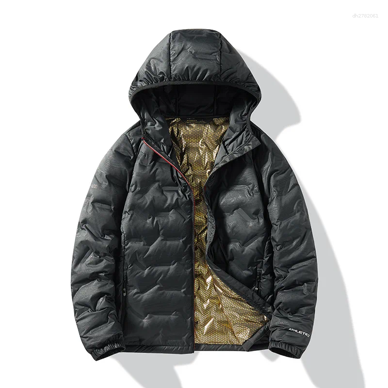 Men's Winter Down Jacket Duck Lightweight Padded Jackets Hiking Camping Climbing Trekking Graphene Lining Warm Coat