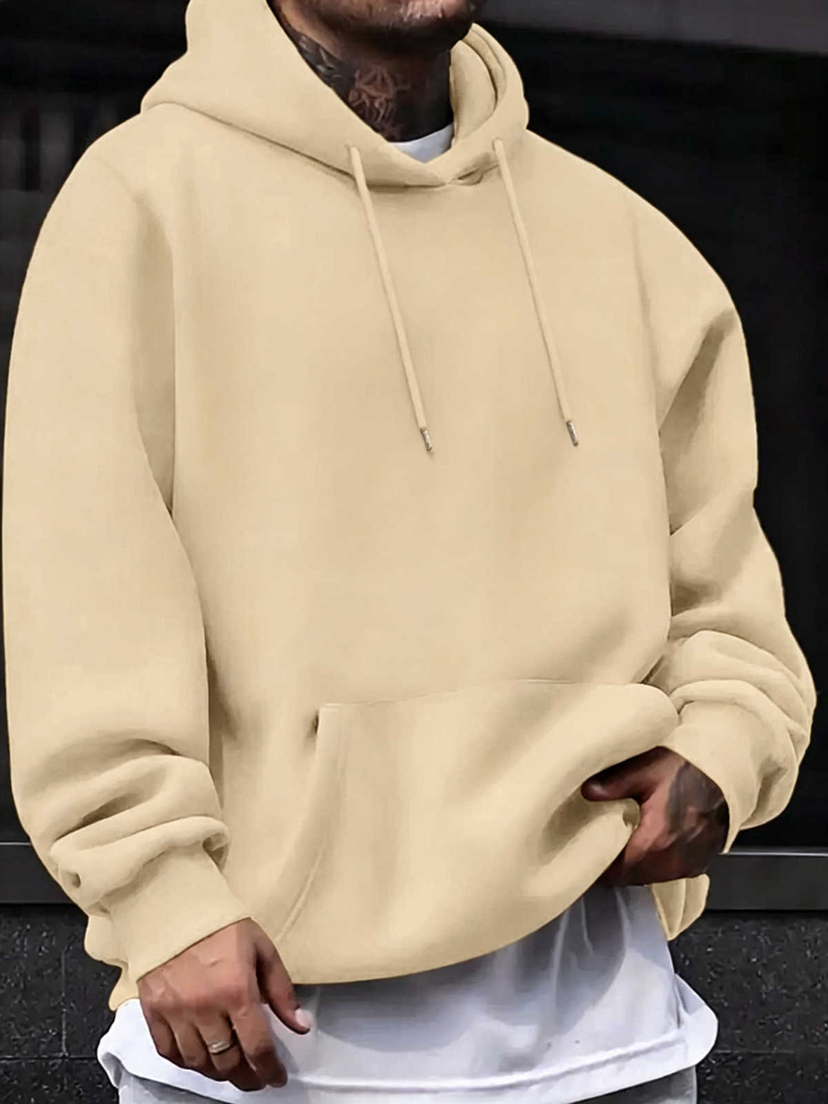 and Men's Hoodies Sweatshirts Autumn Winter New Men's and Women's Sweatshirt Fashion Solid Hooded Sweater Hip Hop Pullover Street App