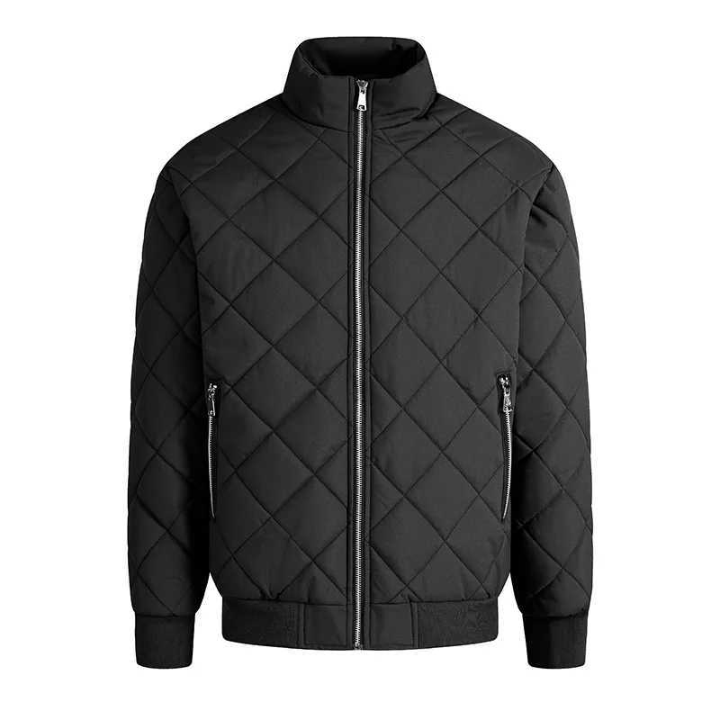 Men's cotton coat new winter style simple solid color windproof and warm cotton coat for winter US/European size Q260921