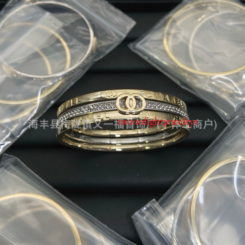 cc Bracelet for women inspired light diamond embellished leather bracelet classic style bracelet
