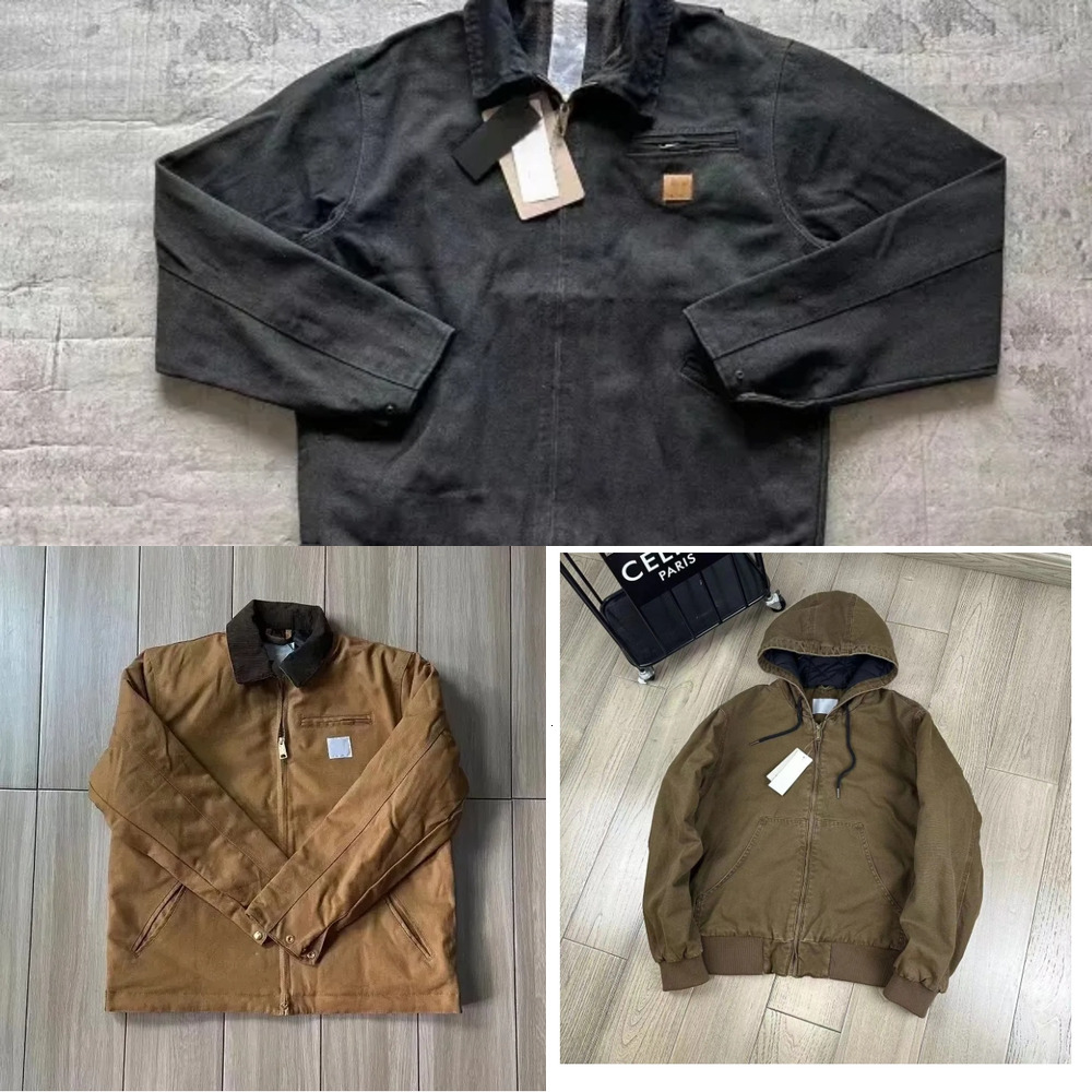 Carhartttness Jacket Men High Quality Jacket Mens Designer Jacket Quality Cotton Coat Luxury Detroit Workwear Vintage Classic Style Carhartness Jack