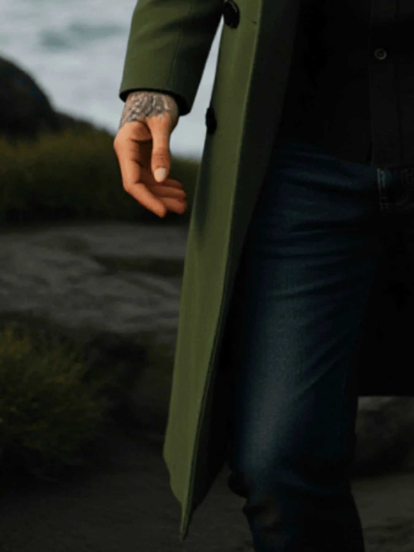 Wool Blends Winter Double Breasted Casual Warm With Wind Jacket Lined Woolen Blend Coat Thickened Fashion Men's Wear D260921 6f