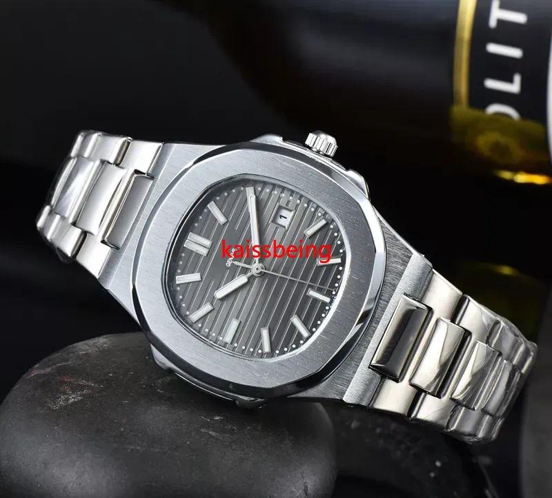 2027 high quality Luxury brand Man Watch Business Male Clock Date Stainless Steel Square Quartz Men Watches reloj hombre