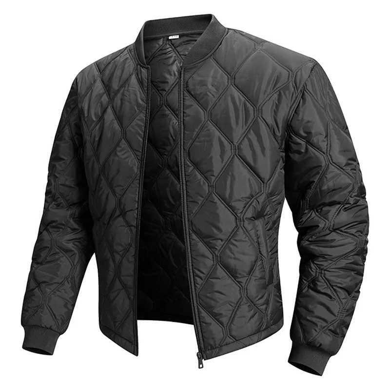 Outwear Cotton Padded Coats Stand Colar Men's Puffer Jacket Warm Winter Quilted Jacket Man Parka Casual Fashion Men Clothing Top Q260921