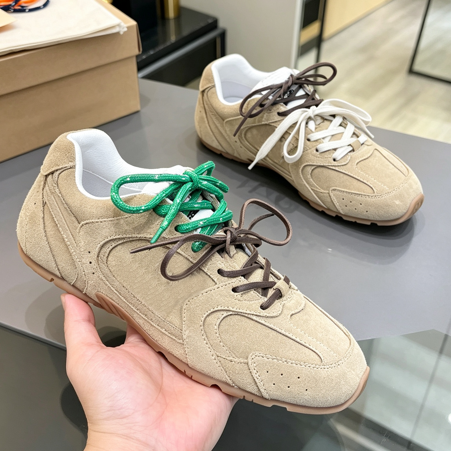 530 SL Designer Femmes Baskets Mode Prelude Pneu Daim Sport Baskets Classique Gymnase Baskets De Luxe En Cuir Formation SL Chaussures Taille 35-4