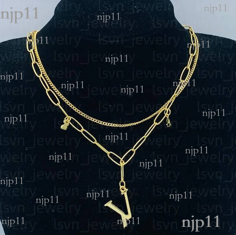Pendant Necklaces Luxury Letter Designed For Women Long Chain Gold Plated Necklace Designer Jewelry Exquisite Accessories Couple gift with box