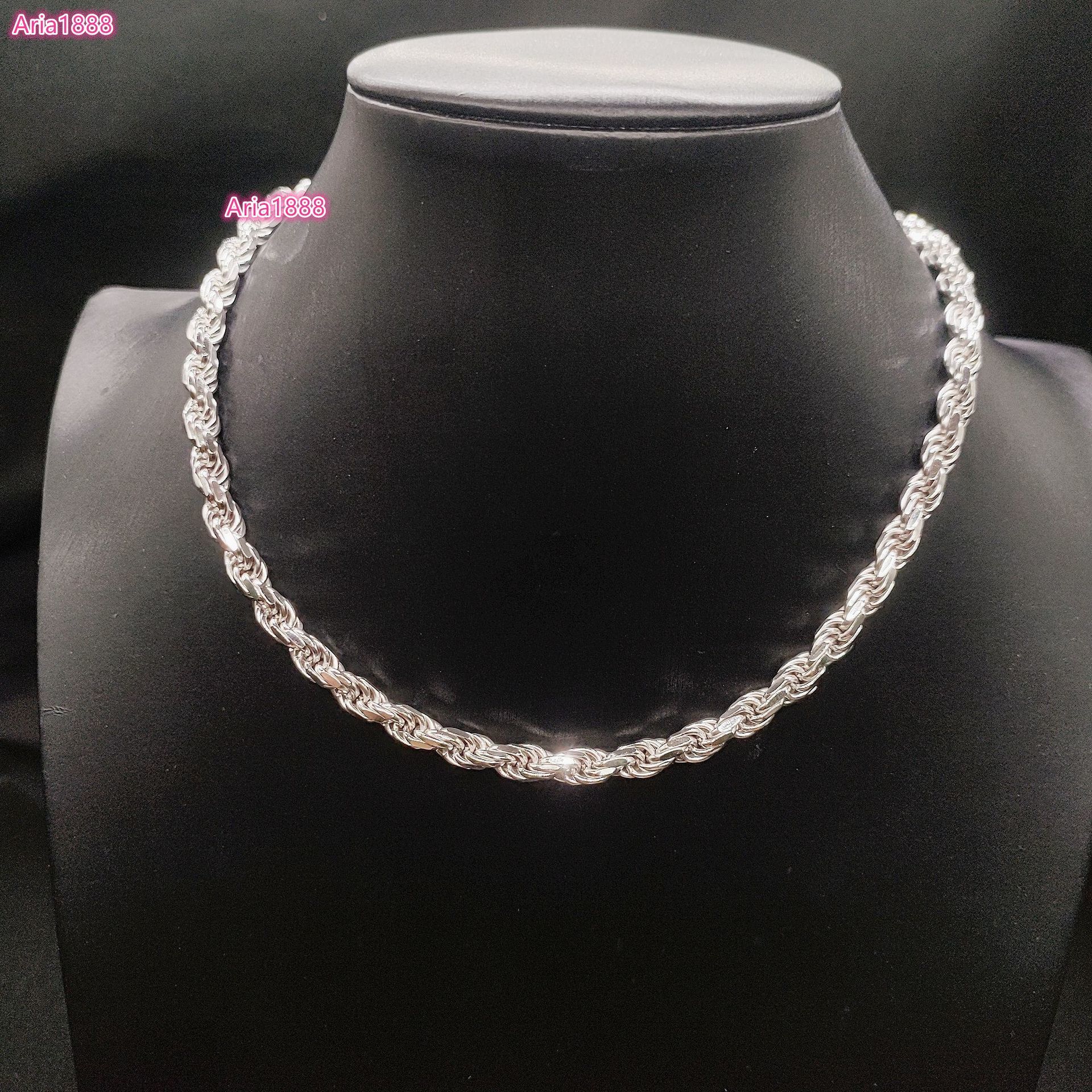 VVS Moissanite Cuban Chain Round Brilliant Cut 925 Sterling Silver Fine Necklace Jewelry Hiphop Chain for Certified Unisex