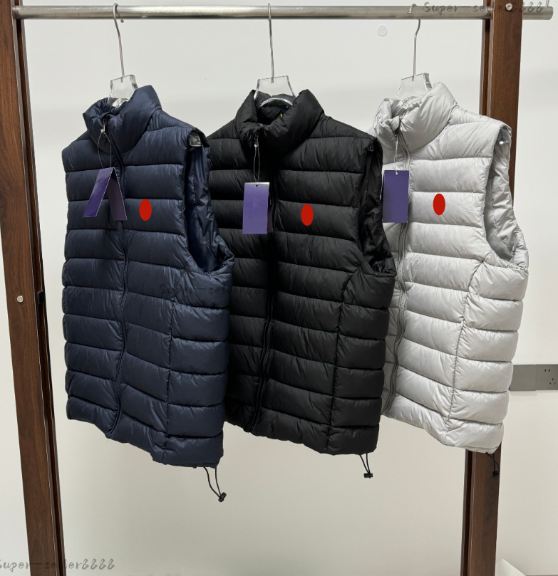 Polos Men Vest Down Rl Jackets Gilet Designer Puffer Jacket Vests Woman Coat Embroidered Pony Body Warmer Winter Outerwear Sleeveless Jackets Bodywa