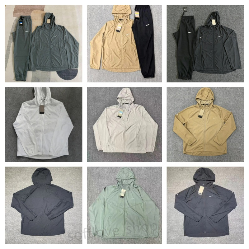 Designer kids Windbreaker Jacket Sports Pants Set Lightweight Waterproof Tracksuit Boys Girls Running Training Suit Outdoor Casual Zip Up Coat Sweat