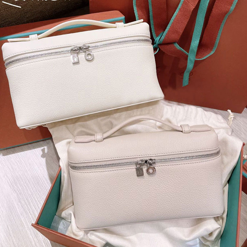 10A Top Qualité Designer Lunch Box Sac Mode Mini Vanity Case Sac En Cuir Véritable De Luxe Femmes Zipper Maquillage Sac Petits Sacs À Bandoulière